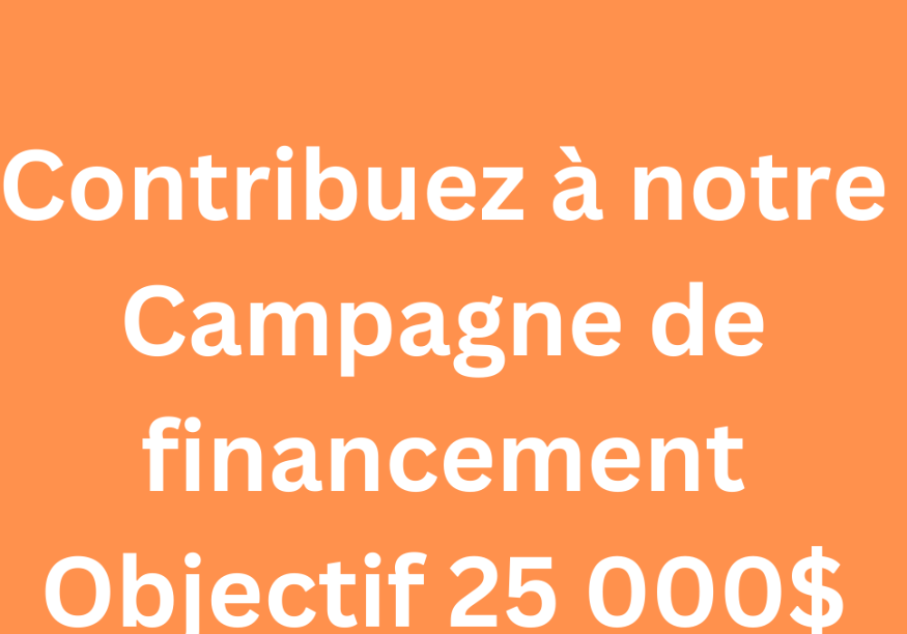 Lancement de notre campagne de financement 